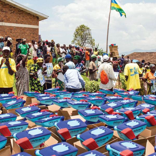 Water filters and people of Rwanda