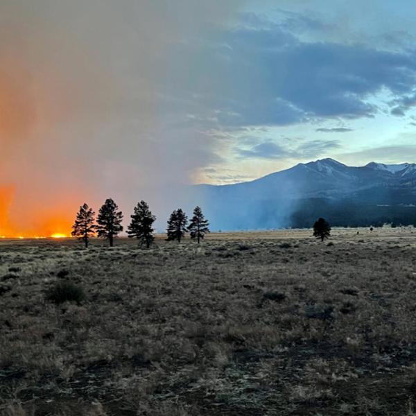 View of the Tunnel Fire seen from Bonito Park on April 19, 2022