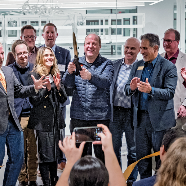 Leaders in the quantum ecosystem, including higher education, government and the private sector, celebrate the official launch of a new quantum incubator in Boulder on Jan. 15