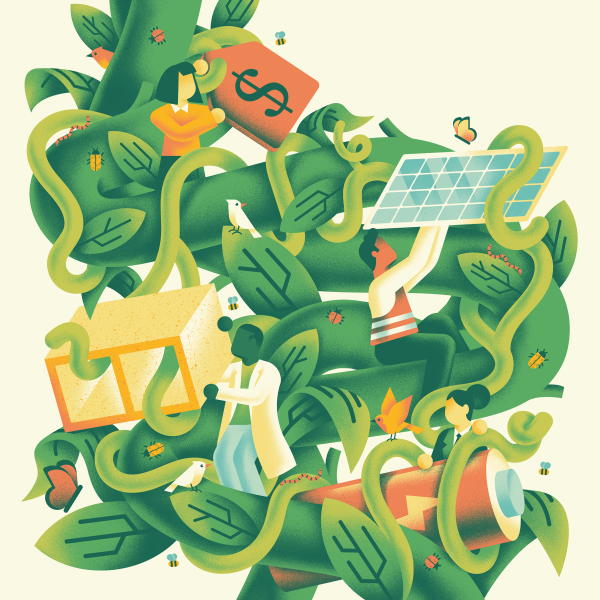 Sustainable innovation illustration by Daniele Simonelli