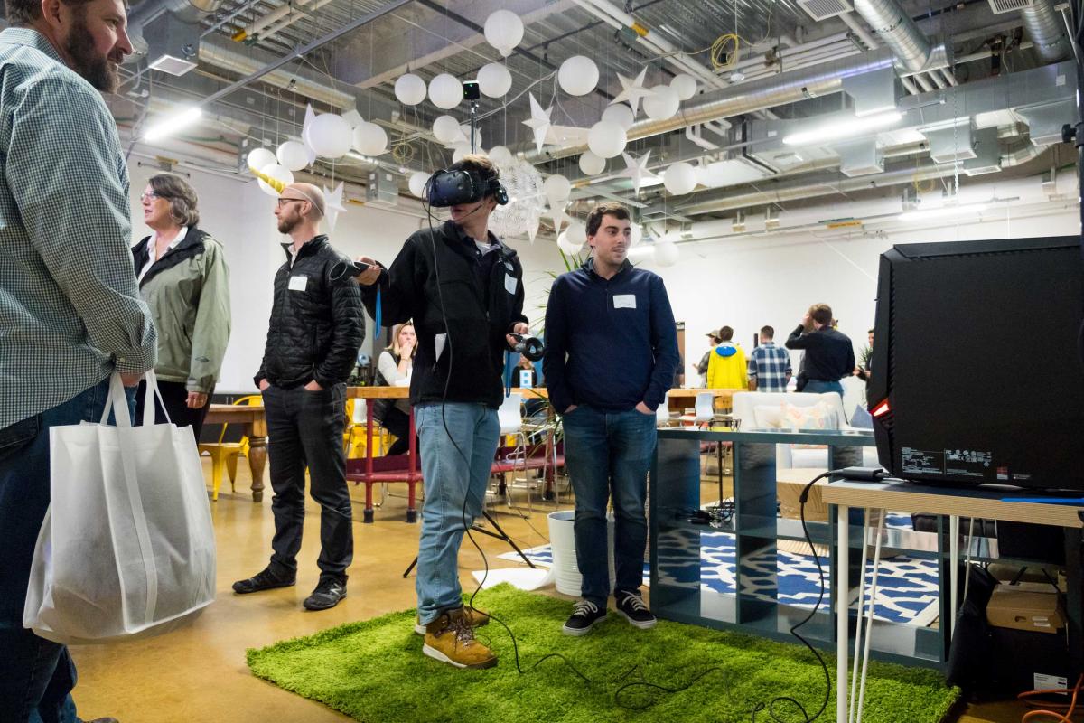 Start Up Hub tour attendees
