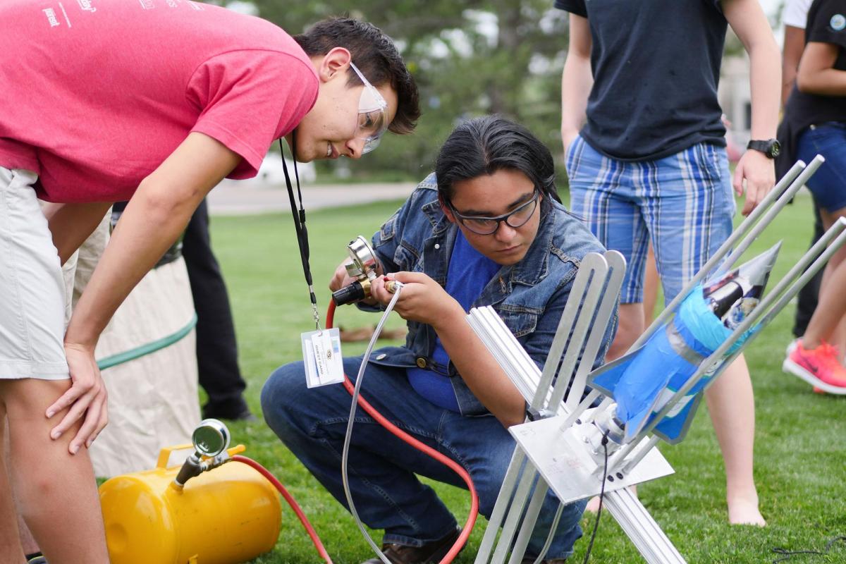 Students designing for Aerospace Workshop
