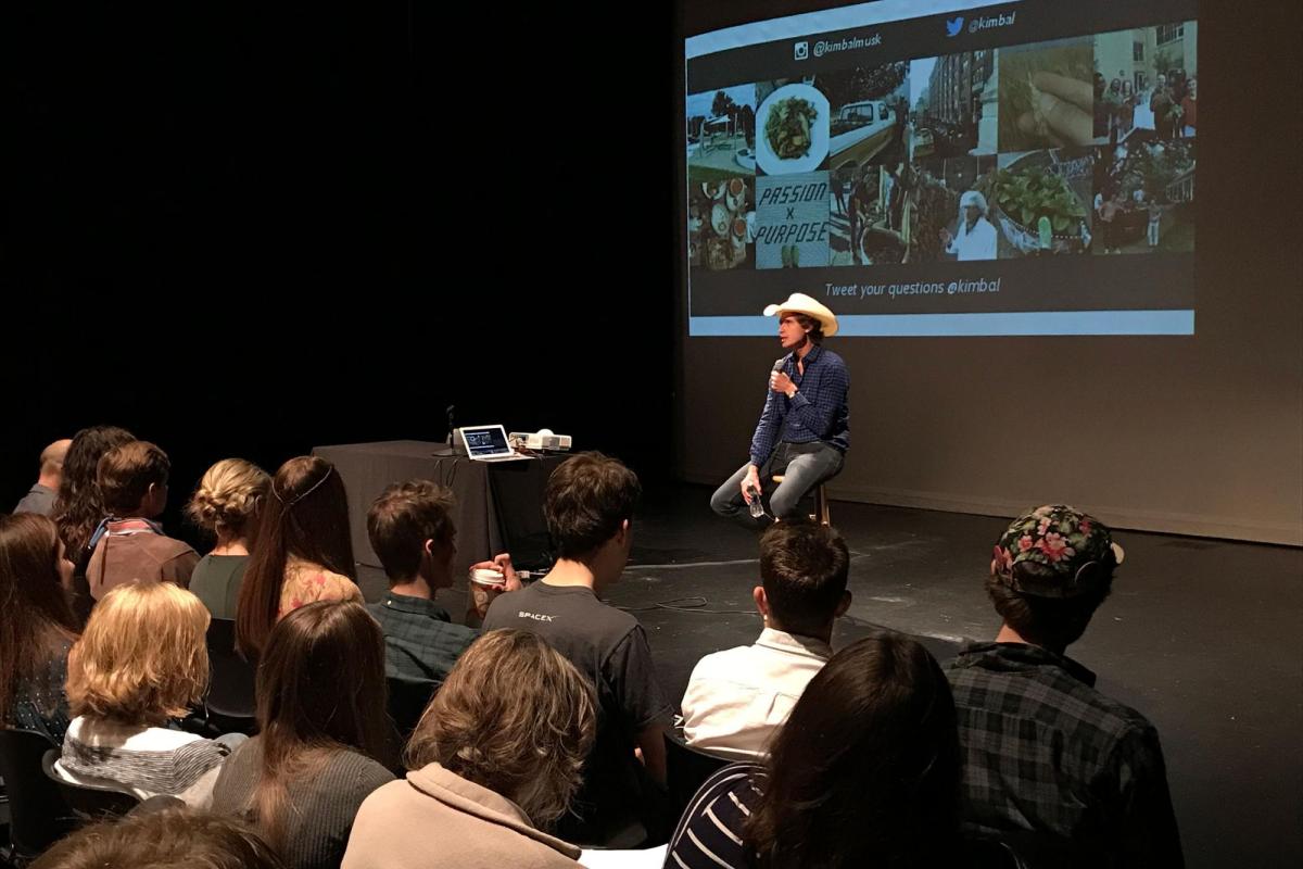 Speaker on stage at Engineering event
