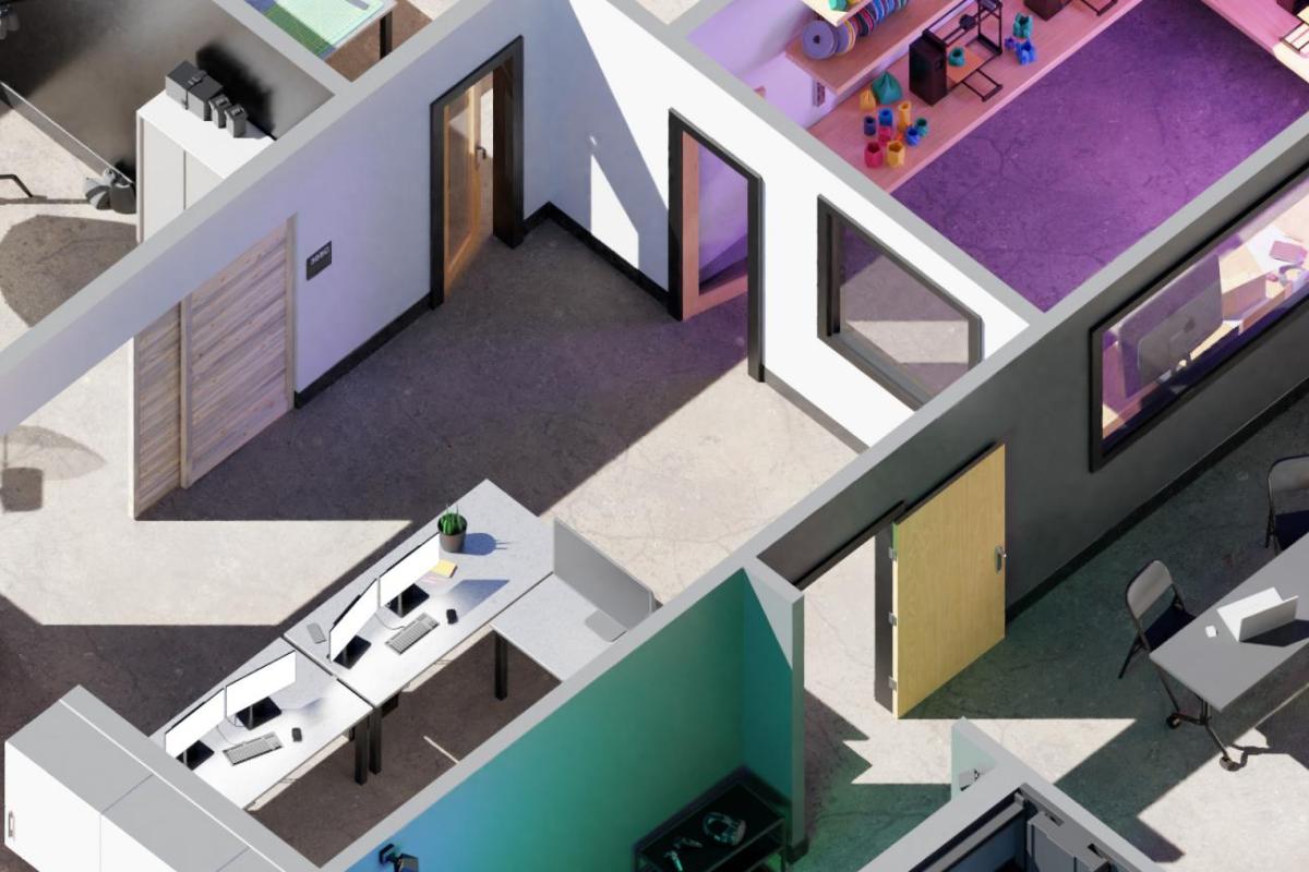 Creative Maker Space rendering
