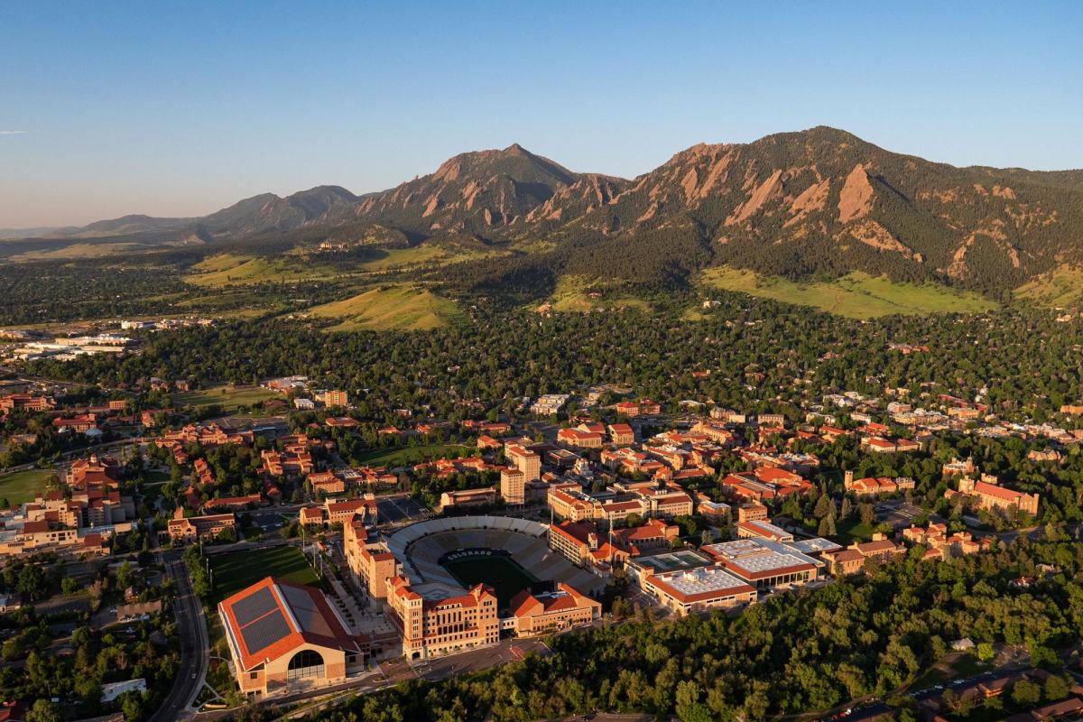 CU Boulder aerial