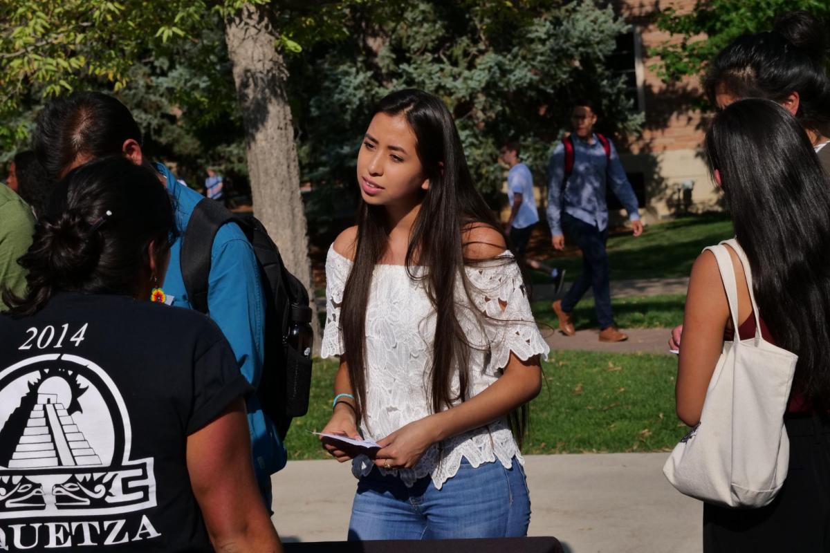 Student on campus