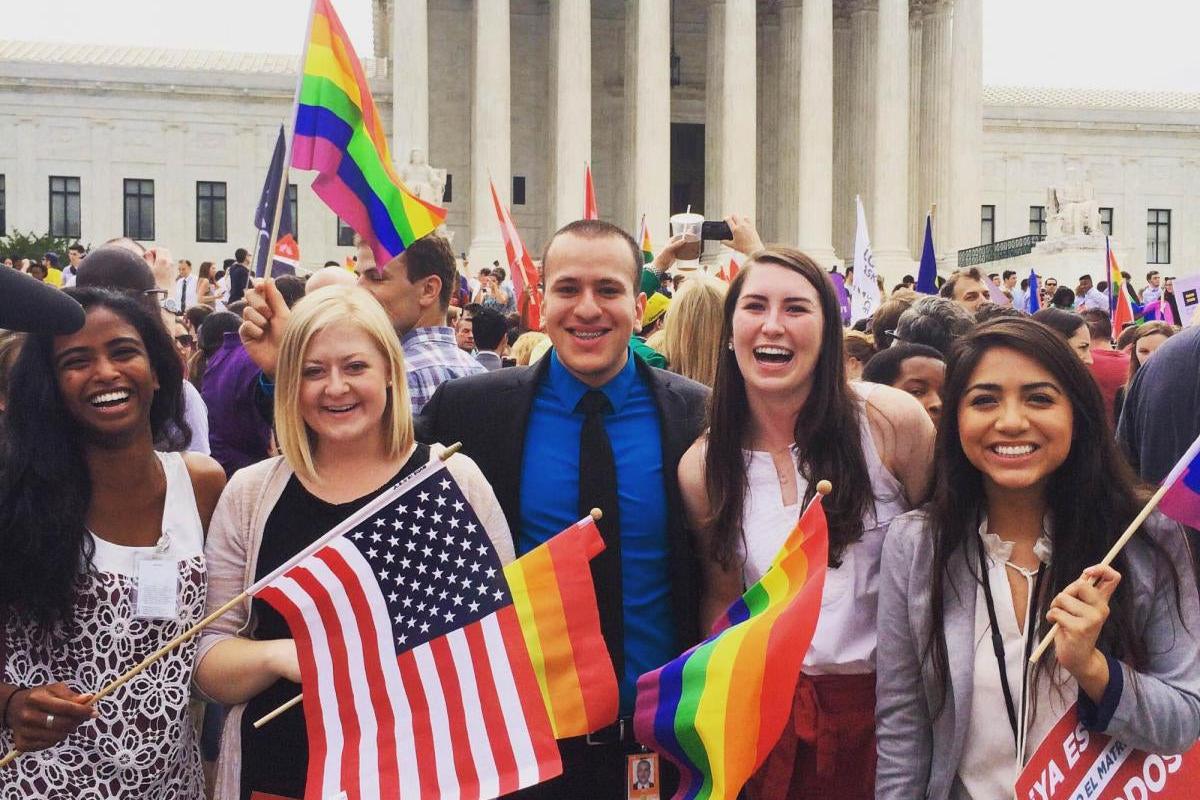 CU students in Washington DC