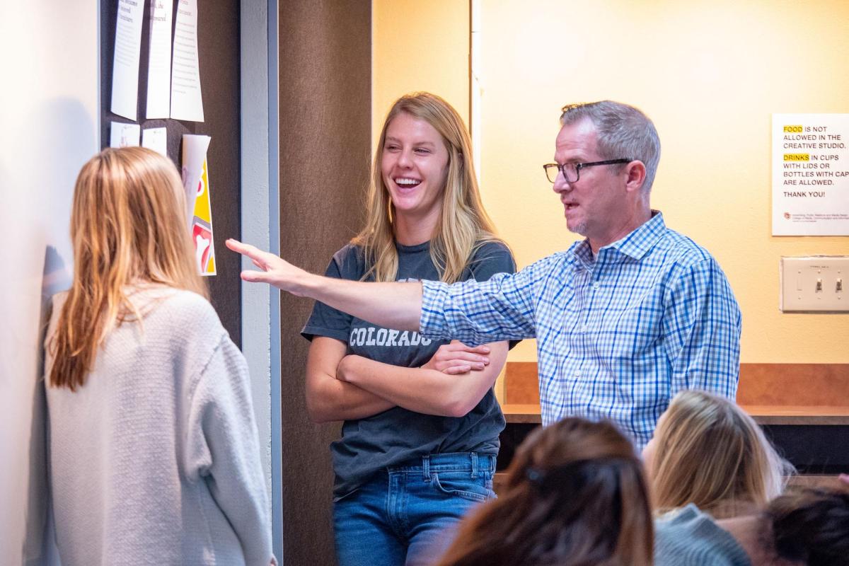 Faculty teaching students