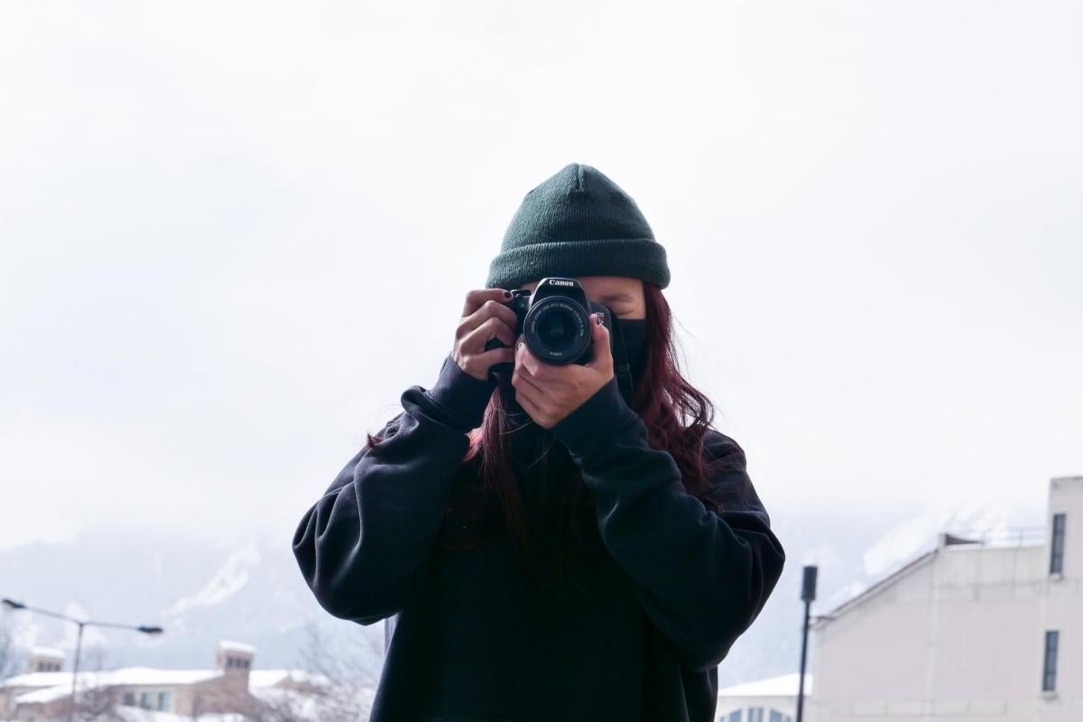 Person with camera