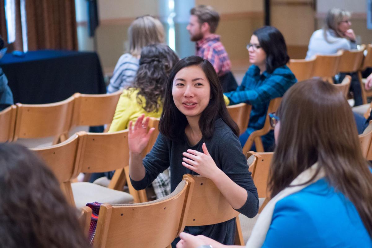 Diversity Summit attendees