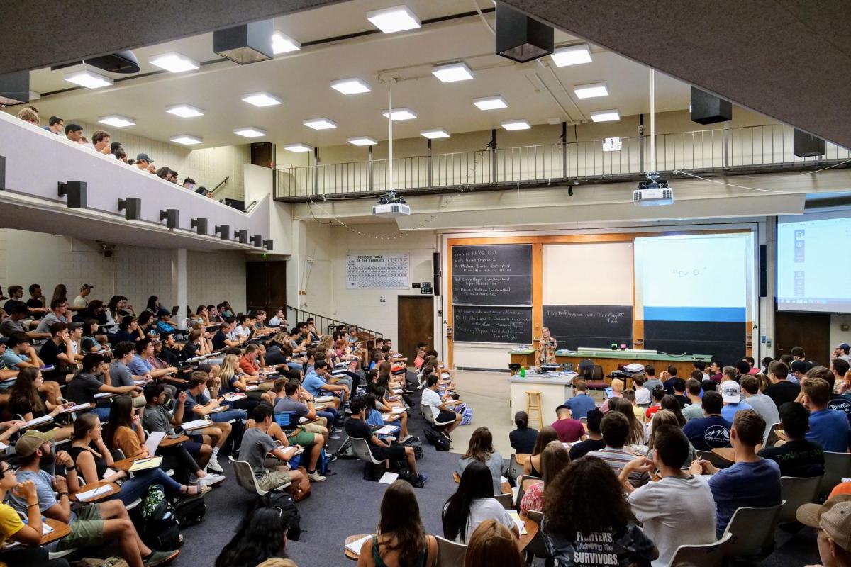 Class in lecture room