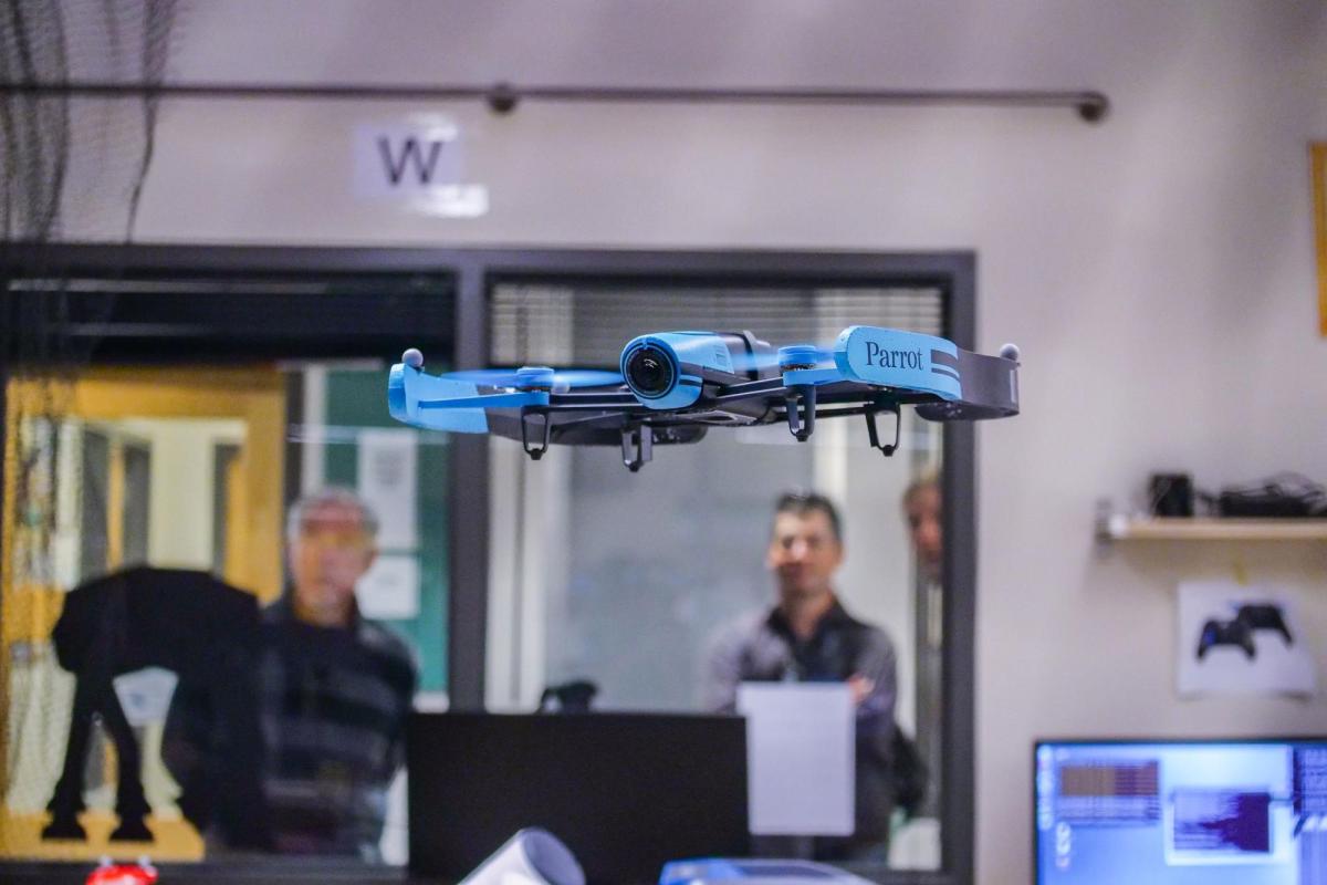 VR technology and a drone
