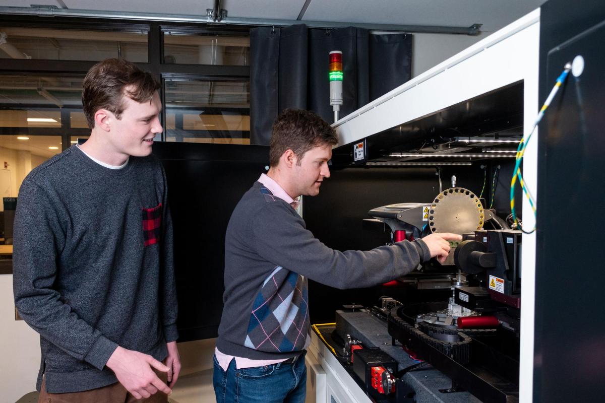 Students in research lab