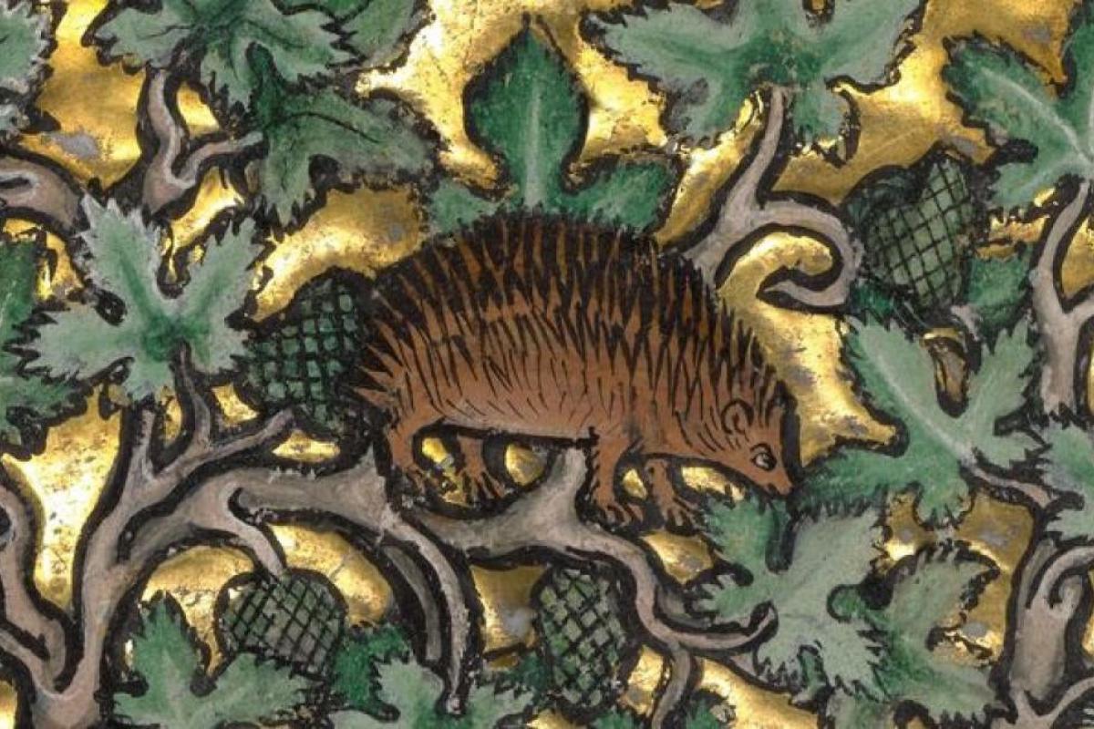 Medieval painting detail