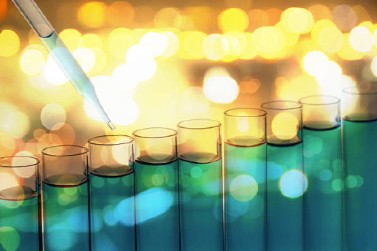 Vials being filled in a lab