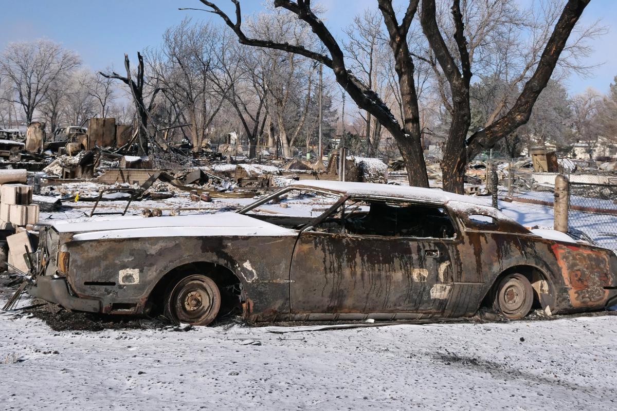 Neighborhood after the Marshall Fire