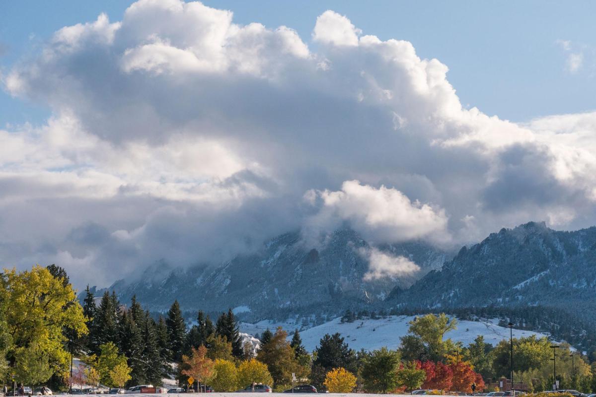 CU Boulder snow scenic