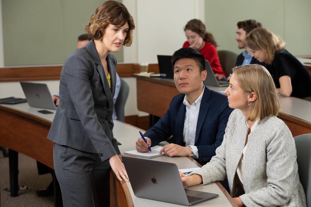 Business meeting in Leeds classroom