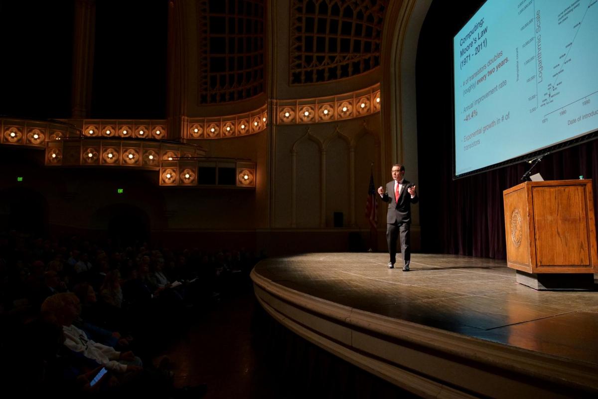 Conference on World Affairs keynote speaker Tony Seba