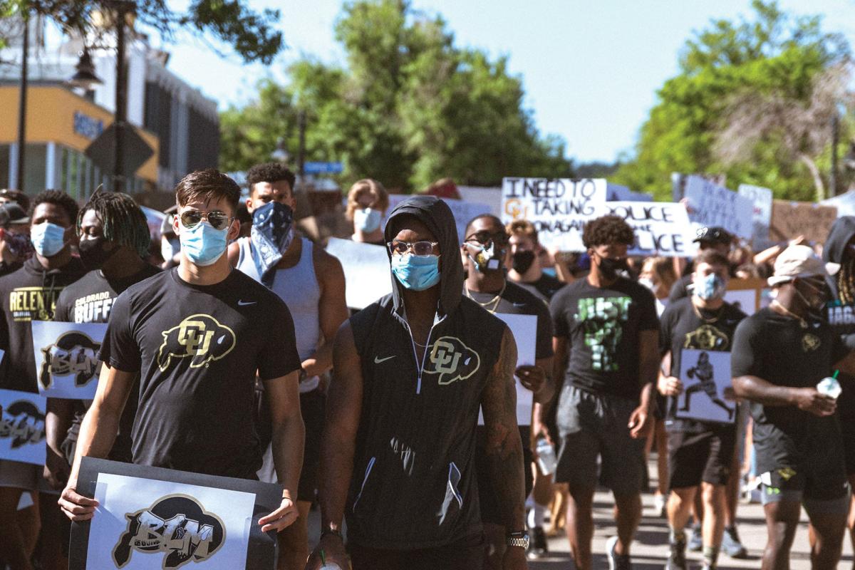 Black Lives Matter CU Buffs march