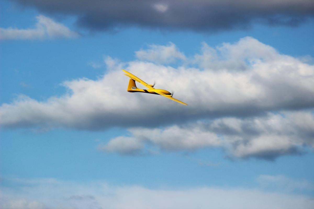 The TTwistor aircraft in flight