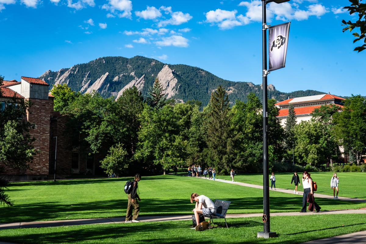 Students on campus