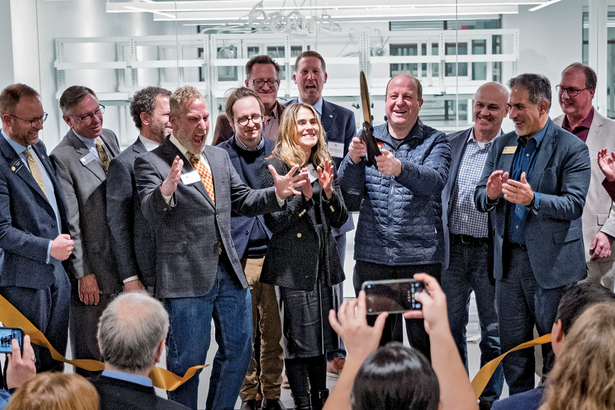 Leaders in the quantum ecosystem, including higher education, government and the private sector, celebrate the official launch of a new quantum incubator in Boulder on Jan. 15
