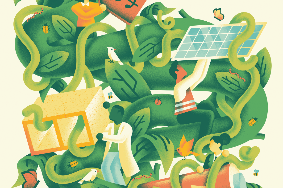 Sustainable innovation illustration by Daniele Simonelli