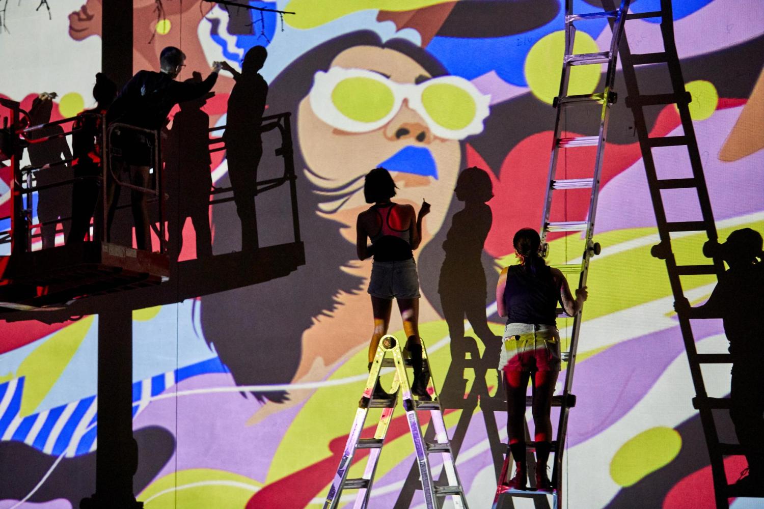 Creating the Leading Light mural