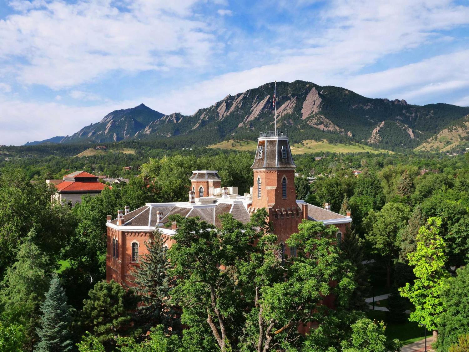 Old Main building on CU Boulder campus