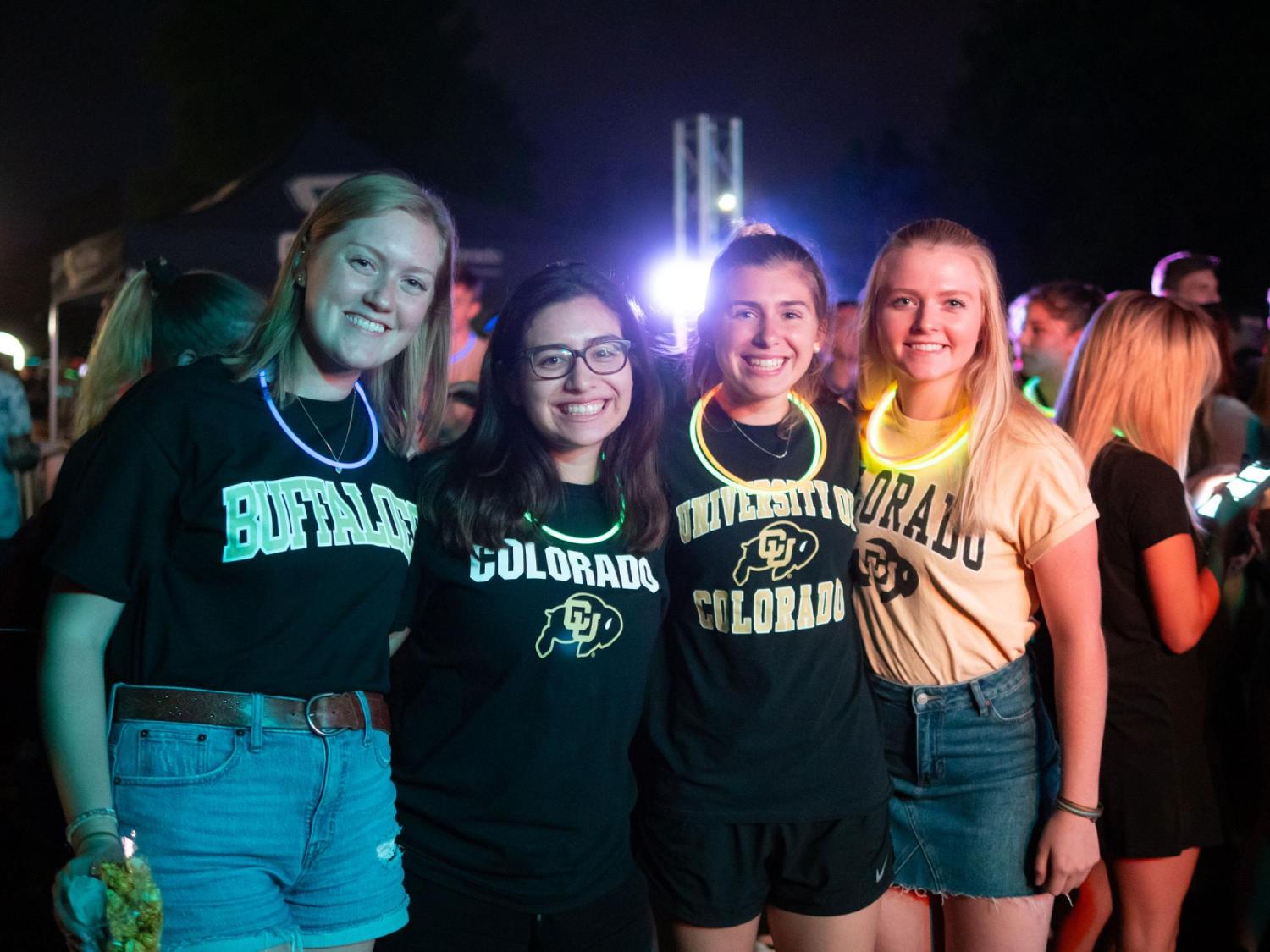 Students at sports event