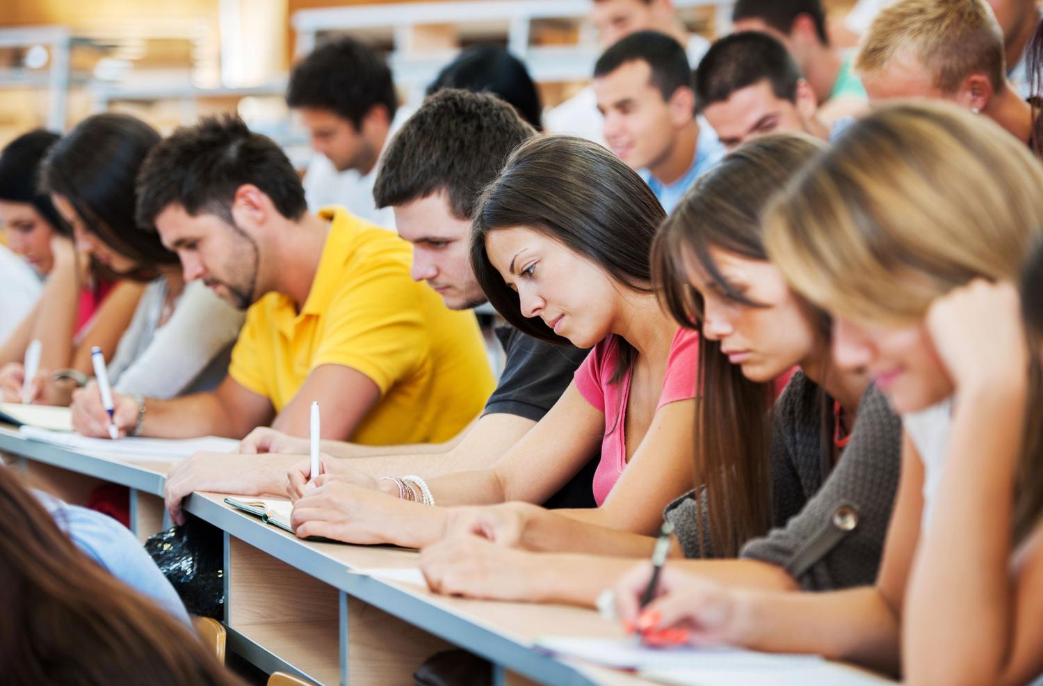 Students in class