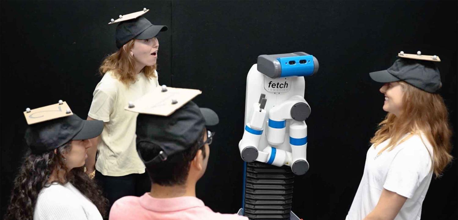 Students help a prototype robotic chemistry assistant learn to collaborate with humans.