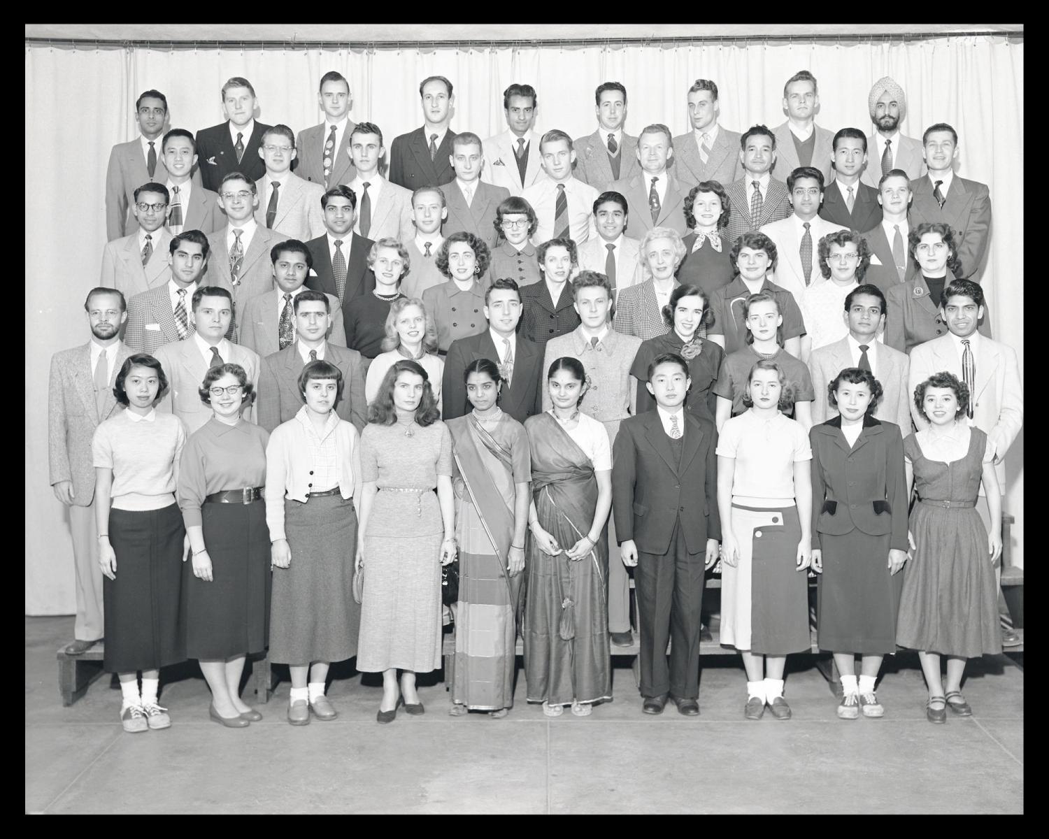 Members of the Cosmo Club, 1950s. Image from the Special Collections and Archives, University of Colorado Boulder Libraries.