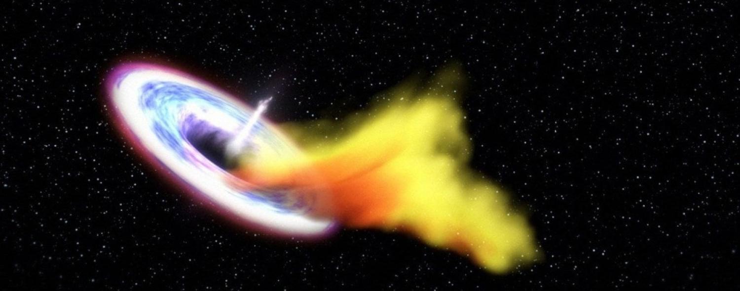 Burping black hole