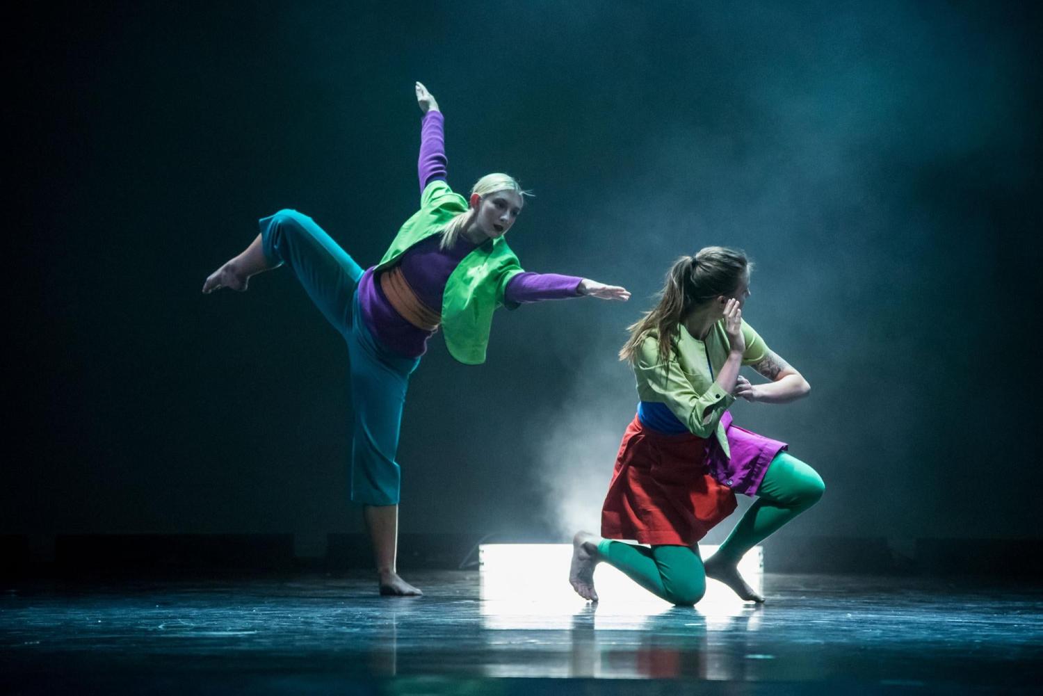 Performers on stage at University Theatre