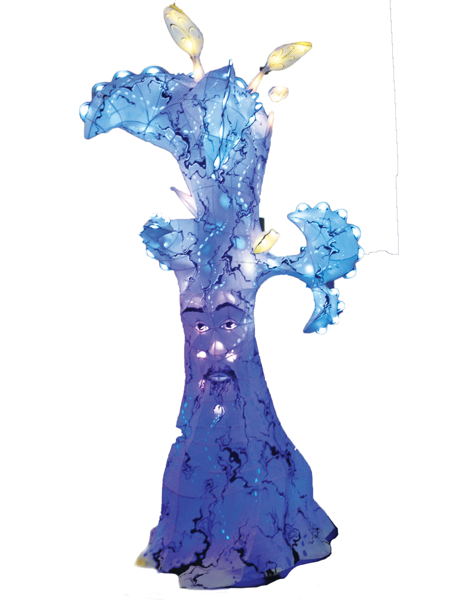 Lila Finch’s luminous sculpture which resembles an expansive tree with outstretched branches