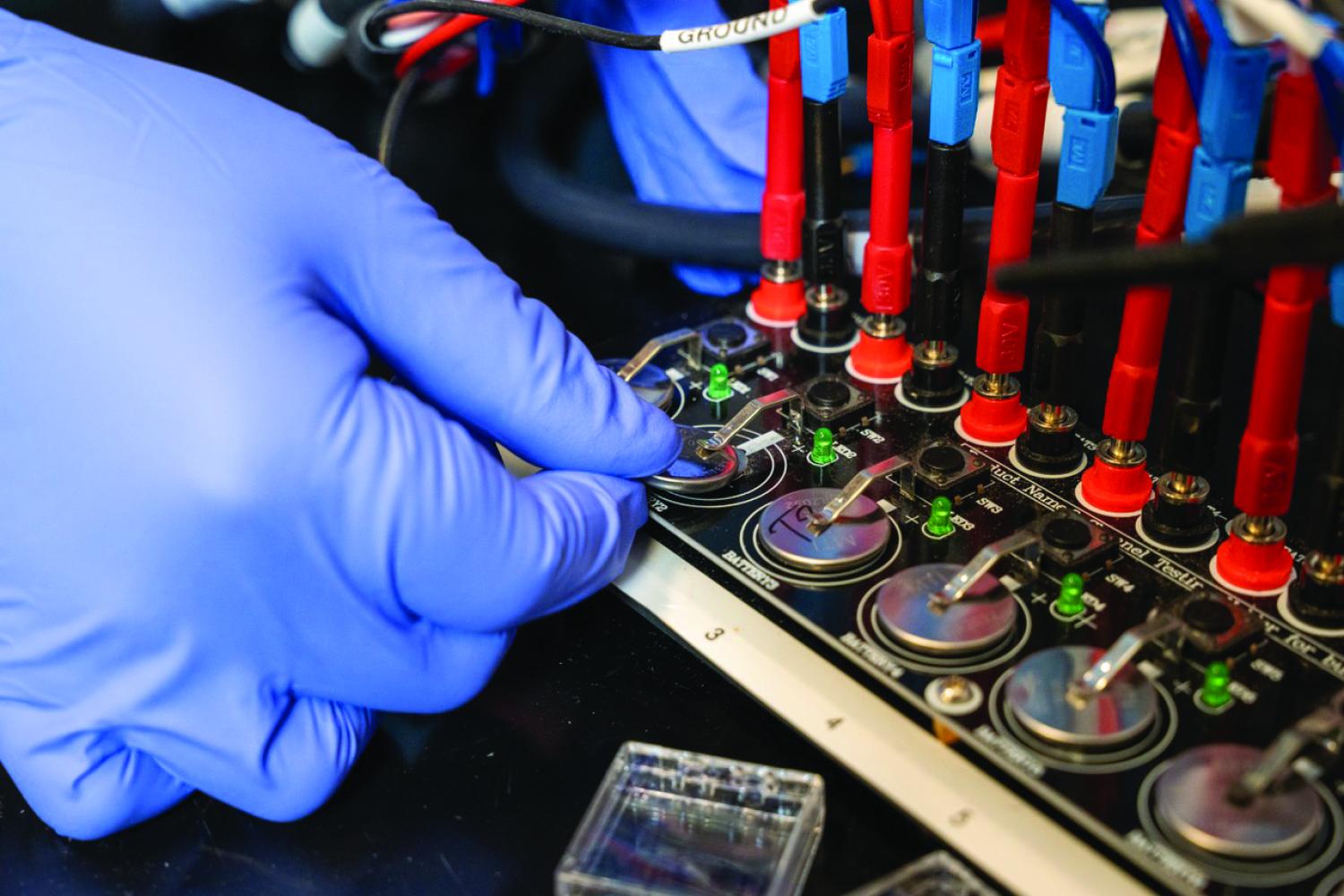 Michael Toney and team tested lithium-ion battery coin cells for capacity loss over time