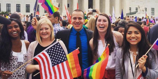 CU students in Washington DC