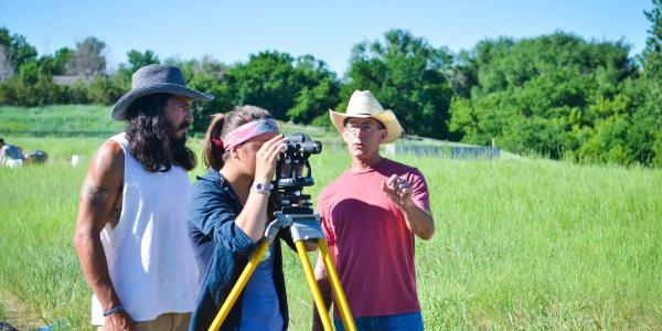 Anthropology professors in the field