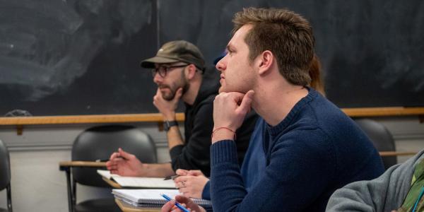 Students listening to class lecture