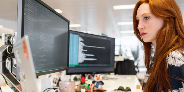 Person working on computer