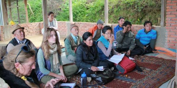 Students in the field