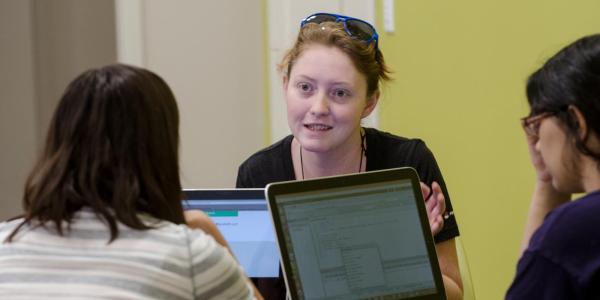 Students on laptops