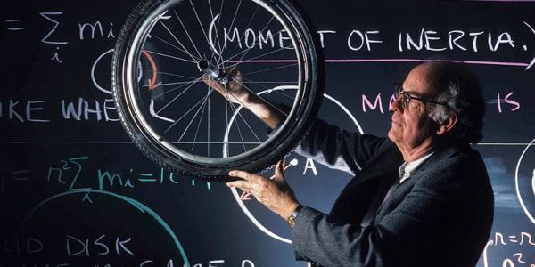 Professor with wheel