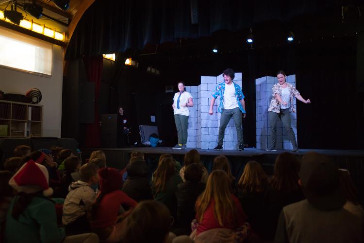 Twelfth Night performance and audience