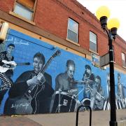 Pueblo music mural