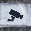 Painting warning visitors of video surveillance