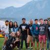 CU Boulder students outdoors at campus event