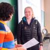 CU Boulder professor helping a student